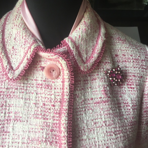 Gorgeous Pink Valerie Stevens long sleeve blazer. - Picture 1 of 7
